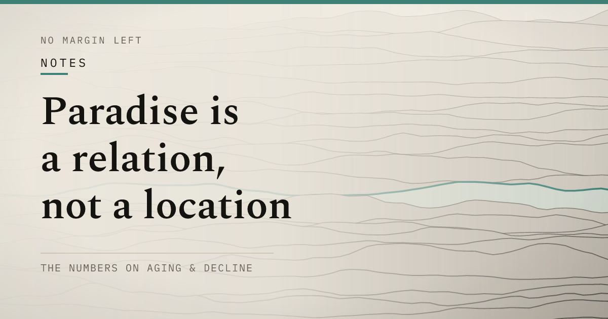 Paradise is a relation, not a location